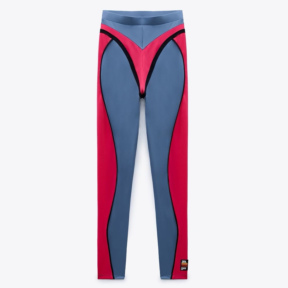 NWT Zara x Purple Magazine Combination Leggings